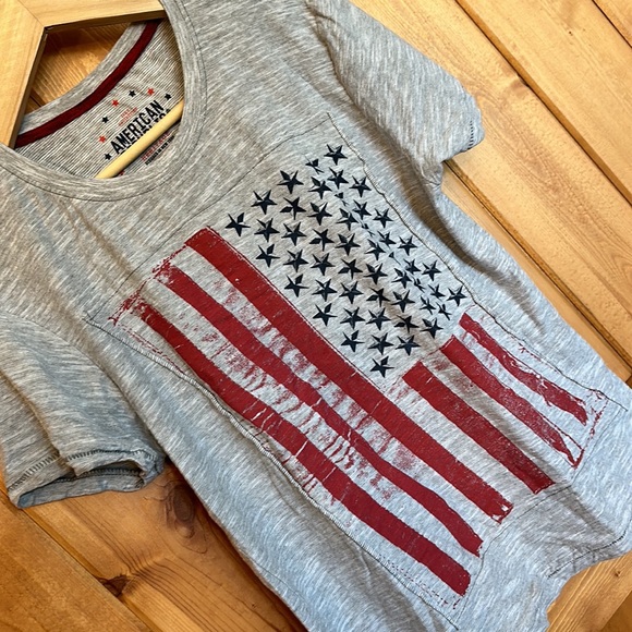 American Republic Heritage USA Flag Patriotic T-shirt sz Medium Line Collection - Picture 4 of 6